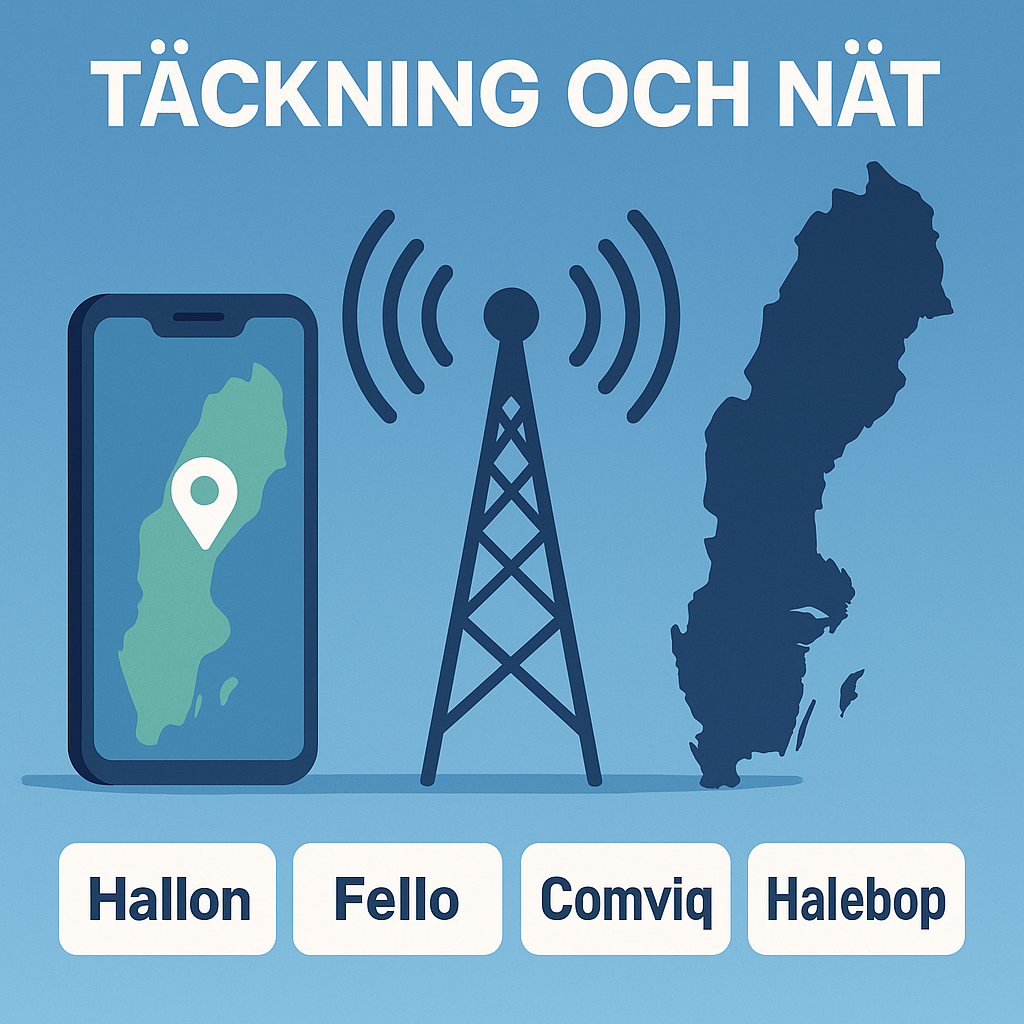 Täckning och nät – vilken mobiloperatör har bäst nät i Sverige?