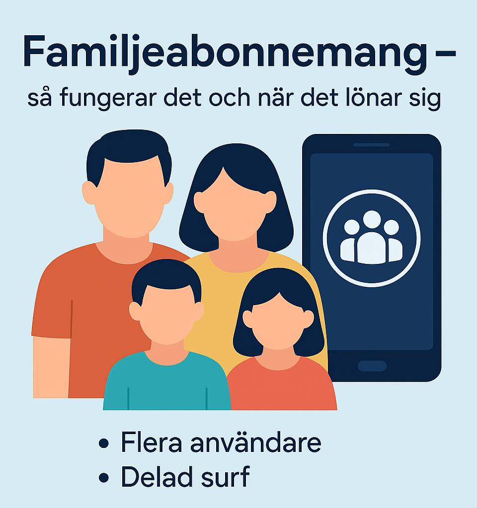Familjeabonnemang – så fungerar det och när det lönar sig