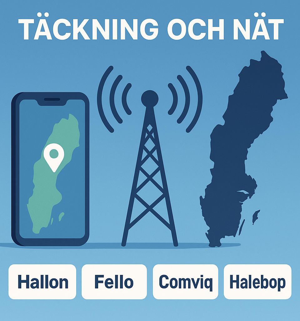 Täckning och nät – vilken mobiloperatör har bäst nät i Sverige?